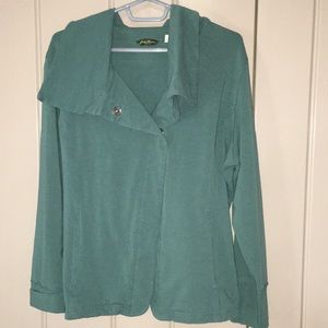 Eddie Bauer Teal Sweatshirt Size Medium